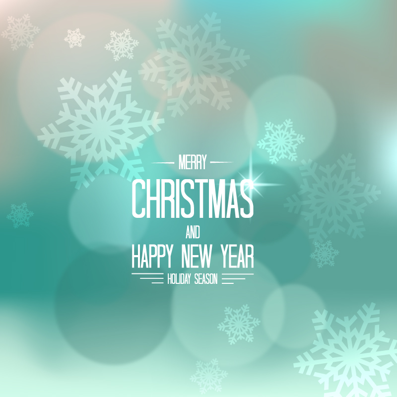 Christmas green glow posters vector material
