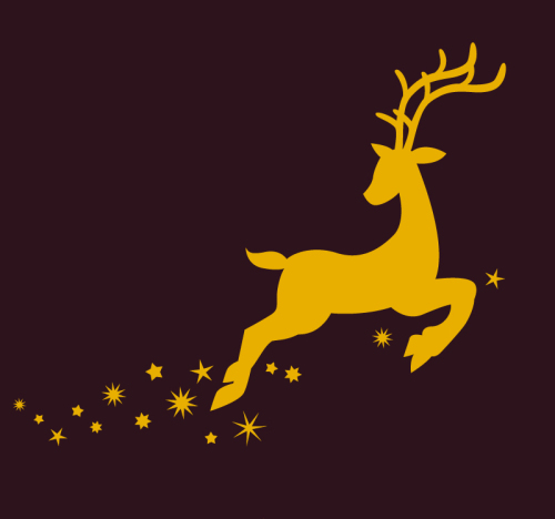 Cartoon Christmas spree vector material
