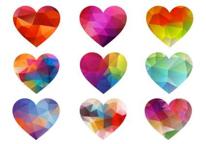 9 Love Symphony geometric vector material
