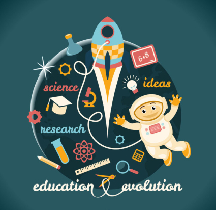 Creative Education illustrator vector material
