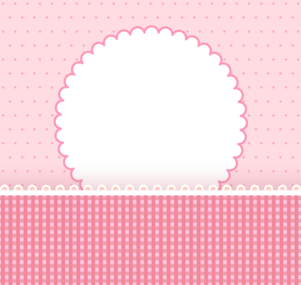 Pink background vector text
