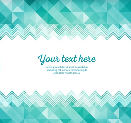 Green wavy curve border background vector
