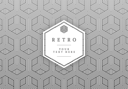 Fashion hexagon texture background vector
