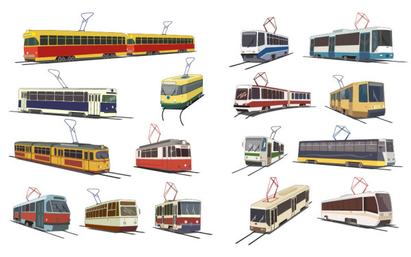 Tram Vector
