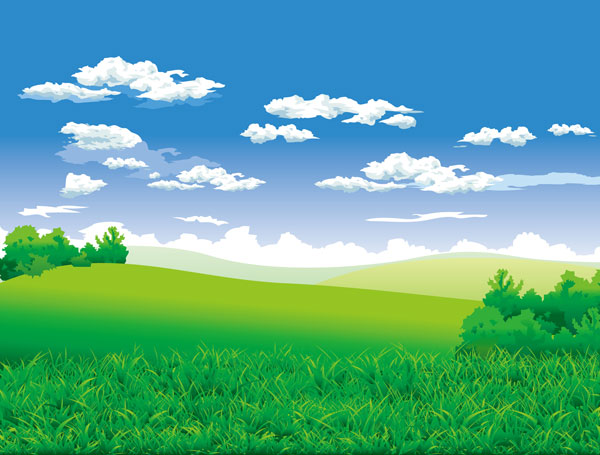Vector outskirts of scenery