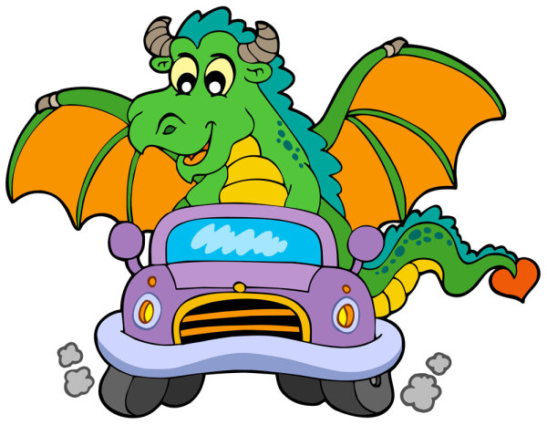 Cute cartoon dragon 01 - vector material