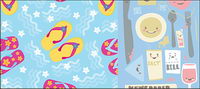 Vector lovely material goods
