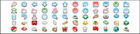 16x16 color three-dimensional small icons gif