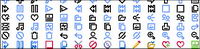 Simple lines of the theme of small icons transparent gif