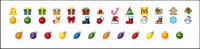 Christmas theme transparent gif small icon