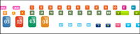 Arabic numerals top figures gif decorative material