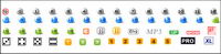 Various letters of the alphabet and Arabic numerals gif material