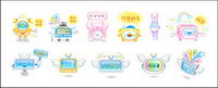 Electronics Products cute icon vector material