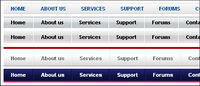 Five beautiful CSS horizontal navigation bar drop-down menu