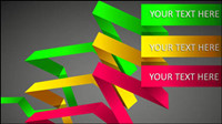 Beautiful color of typesetting material 01 - Vector