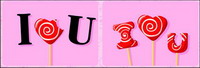 I love you Candy Vector
