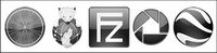 Black-and-white effects Crystal Series transparent PNG icon -2