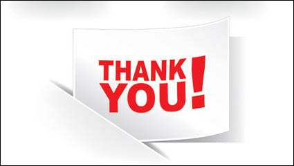 Thank You vector material