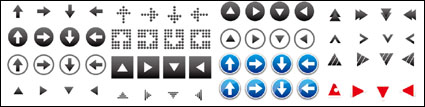Arrow icon vector material useful