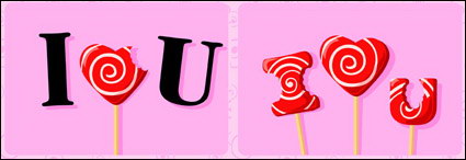 I love you Candy Vector