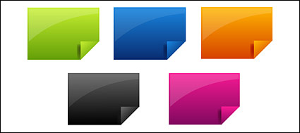 web 2.0 style icon Angular vector paper material